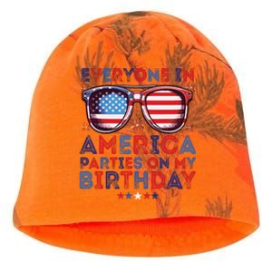 Funny 4th Of July Birthday Independence Day Kati - Camo Knit Beanie