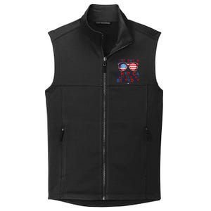 Funny 4th Of July Birthday Independence Day Collective Smooth Fleece Vest