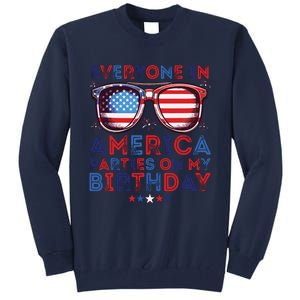 Funny 4th Of July Birthday Independence Day Tall Sweatshirt