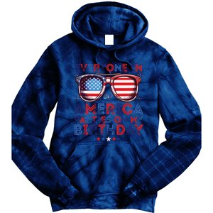 Funny 4th Of July Birthday Independence Day Tie Dye Hoodie