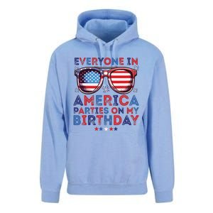 Funny 4th Of July Birthday Independence Day Unisex Surf Hoodie