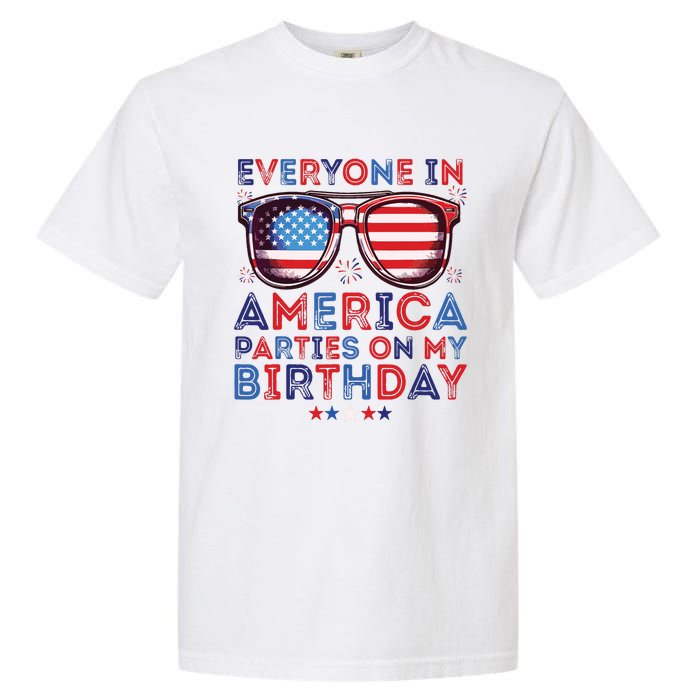 Funny 4th Of July Birthday Independence Day Garment-Dyed Heavyweight T-Shirt