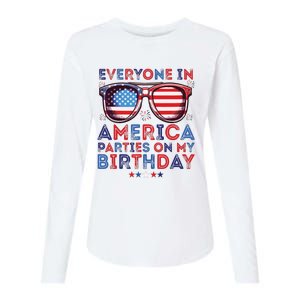 Funny 4th Of July Birthday Independence Day Womens Cotton Relaxed Long Sleeve T-Shirt