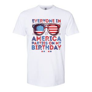 Funny 4th Of July Birthday Independence Day Softstyle CVC T-Shirt