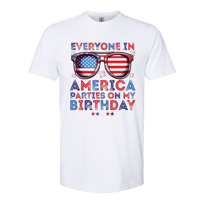 Funny 4th Of July Birthday Independence Day Softstyle CVC T-Shirt