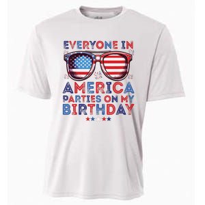 Funny 4th Of July Birthday Independence Day Cooling Performance Crew T-Shirt