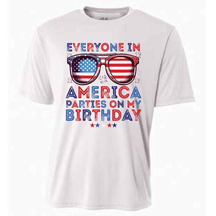 Funny 4th Of July Birthday Independence Day Cooling Performance Crew T-Shirt