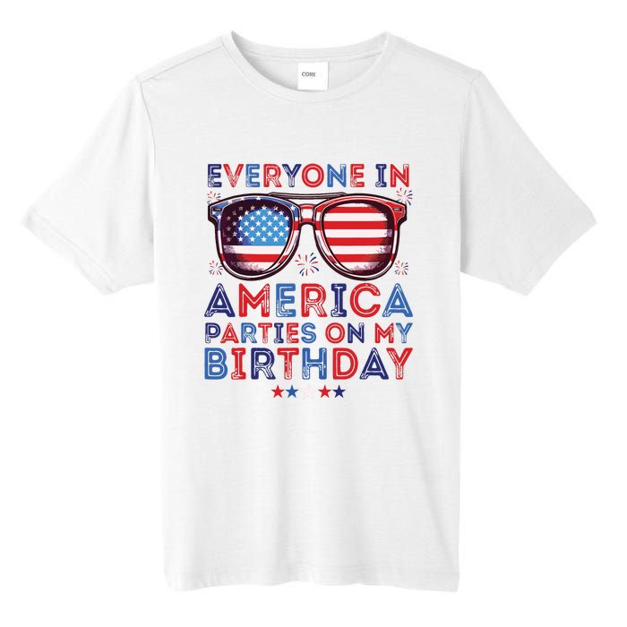 Funny 4th Of July Birthday Independence Day Tall Fusion ChromaSoft Performance T-Shirt