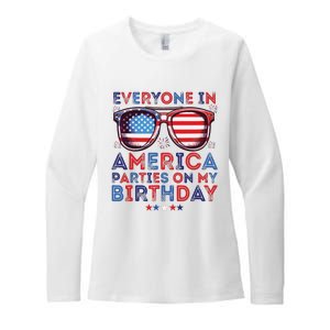 Funny 4th Of July Birthday Independence Day Womens CVC Long Sleeve Shirt