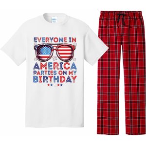 Funny 4th Of July Birthday Independence Day Pajama Set