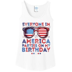 Funny 4th Of July Birthday Independence Day Ladies Essential Tank