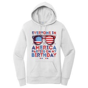 Funny 4th Of July Birthday Independence Day Women's Pullover Hoodie