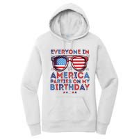 Funny 4th Of July Birthday Independence Day Women's Pullover Hoodie