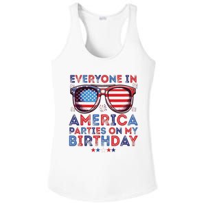 Funny 4th Of July Birthday Independence Day Ladies PosiCharge Competitor Racerback Tank