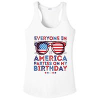 Funny 4th Of July Birthday Independence Day Ladies PosiCharge Competitor Racerback Tank