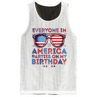 Funny 4th Of July Birthday Independence Day Mesh Reversible Basketball Jersey Tank