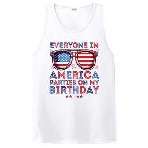 Funny 4th Of July Birthday Independence Day PosiCharge Competitor Tank