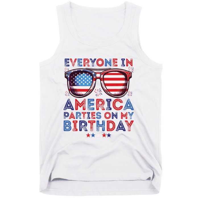 Funny 4th Of July Birthday Independence Day Tank Top