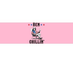 Funny 4th Of July Ben Chillin Ben Franklin Relaxing Bumper Sticker