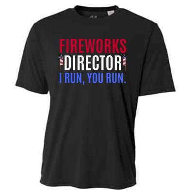 Funny 4th Of July Shirts Fireworks Director If I Run You Run Cooling Performance Crew T-Shirt