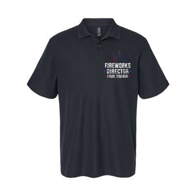 Funny 4th Of July Fireworks Director I Run You Run Softstyle Adult Sport Polo