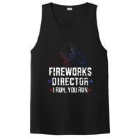 Funny 4th Of July Fireworks Director I Run You Run PosiCharge Competitor Tank