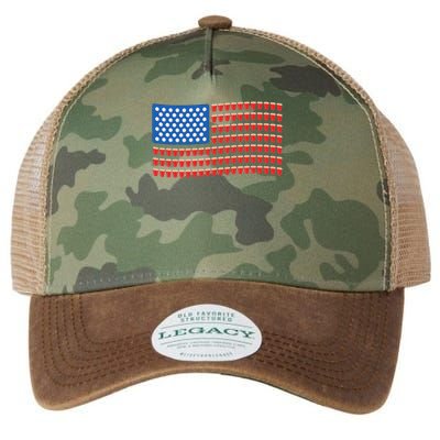 Funny 4th Of July Beer Pong American Flag Legacy Tie Dye Trucker Hat