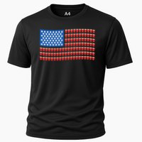 Funny 4th Of July Beer Pong American Flag Performance Shirt