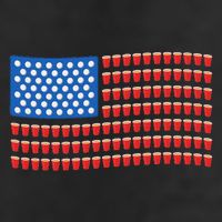 Funny 4th Of July Beer Pong American Flag 15oz Campfire Ceramic Mug
