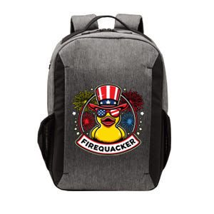 Firequacker 4th Of July Rubber Duck Usa Flag Vector Backpack