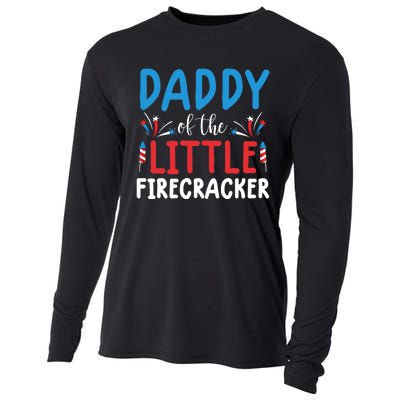 funny 4th of july  daddy little firecracker Cooling Performance Long Sleeve Crew