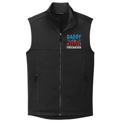 funny 4th of july  daddy little firecracker Collective Smooth Fleece Vest