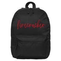 Firecracker 4th Of July 16 in Basic Backpack
