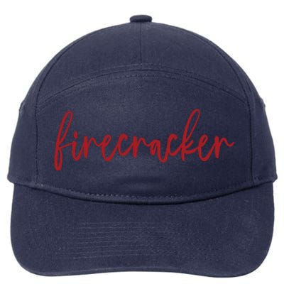 Firecracker 4th Of July 7-Panel Snapback Hat