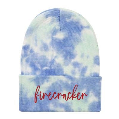 Firecracker 4th Of July Tie Dye 12in Knit Beanie