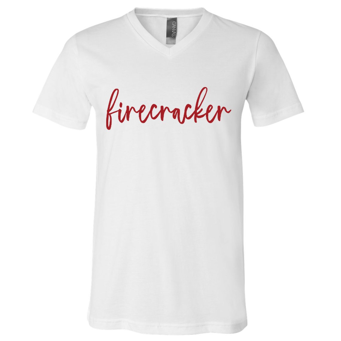 Firecracker 4th Of July V-Neck T-Shirt