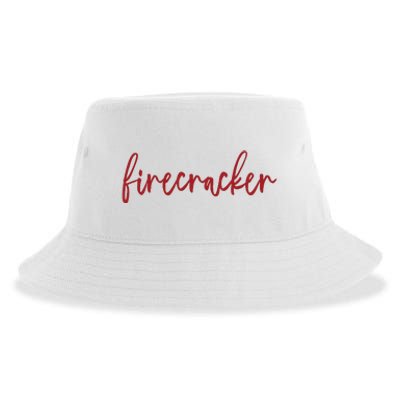 Firecracker 4th Of July Sustainable Bucket Hat