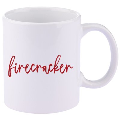 Firecracker 4th Of July 11oz C Handle Ceramic Mug