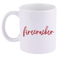 Firecracker 4th Of July 11oz C Handle Ceramic Mug
