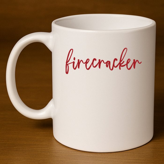 Firecracker 4th Of July 11oz C Handle Ceramic Mug