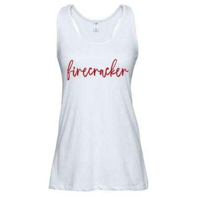 Firecracker 4th Of July Ladies Essential Flowy Tank