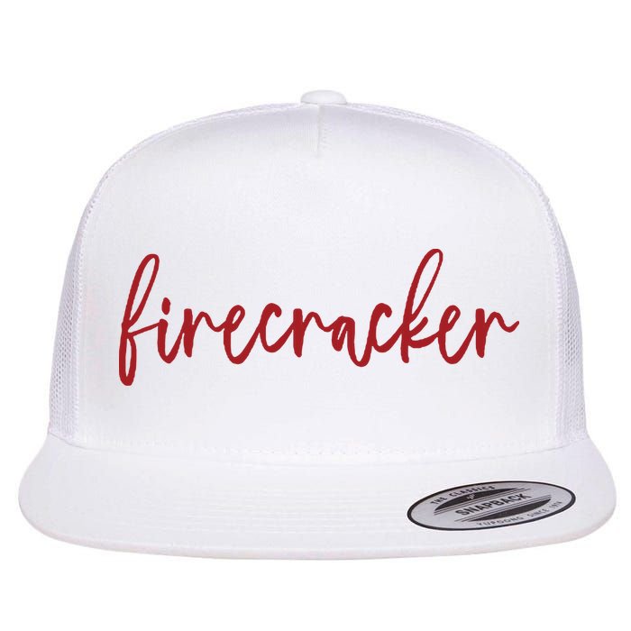 Firecracker 4th Of July Flat Bill Trucker Hat