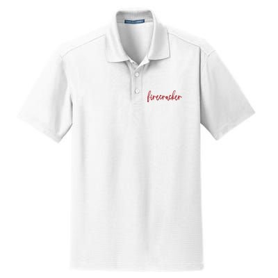 Firecracker 4th Of July Dry Zone Grid Polo