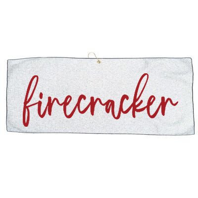 Firecracker 4th Of July Large Microfiber Waffle Golf Towel