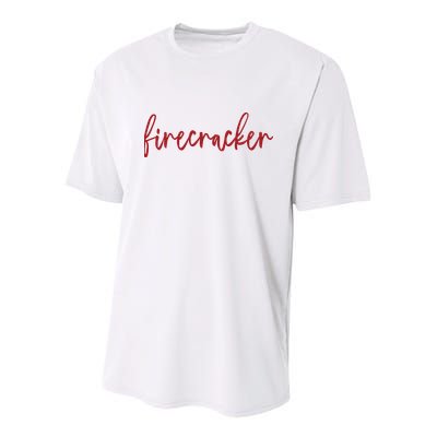 Firecracker 4th Of July Youth Performance Sprint T-Shirt