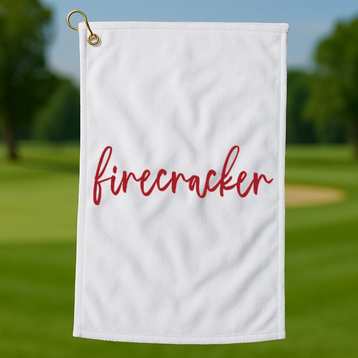 Firecracker 4th Of July Golf Towel