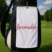 Firecracker 4th Of July Golf Towel