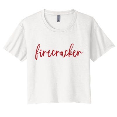 Firecracker 4th Of July Crop Top