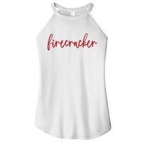 Firecracker 4th Of July Women's Perfect Tri Rocker Tank