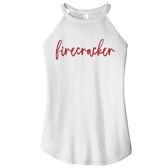Firecracker 4th Of July Women's Perfect Tri Rocker Tank